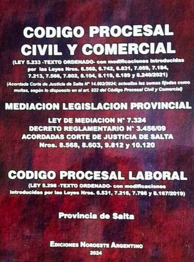 Código Procesal Civil y Comercial /Laboral Provincia de Salta