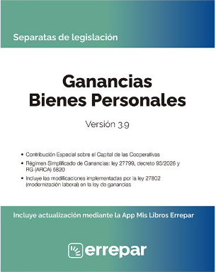 Separata Ganancias Bienes Personales Versión 3.9 - Ed. 2026